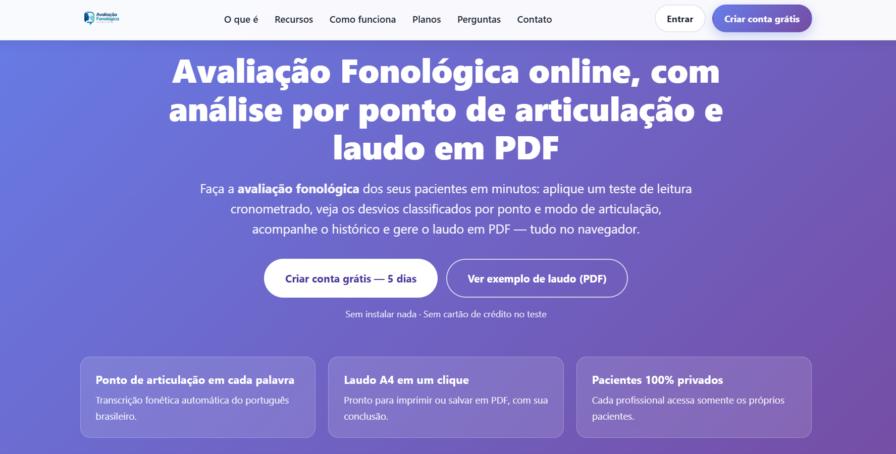 IDAF - Software para Avaliação Fonológica Online